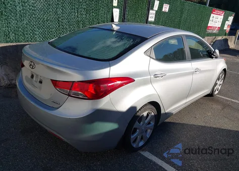 2013 Hyundai Elantra Limited z USA, uszkodzony, nr VIN 5NPDH4AEXDH395292